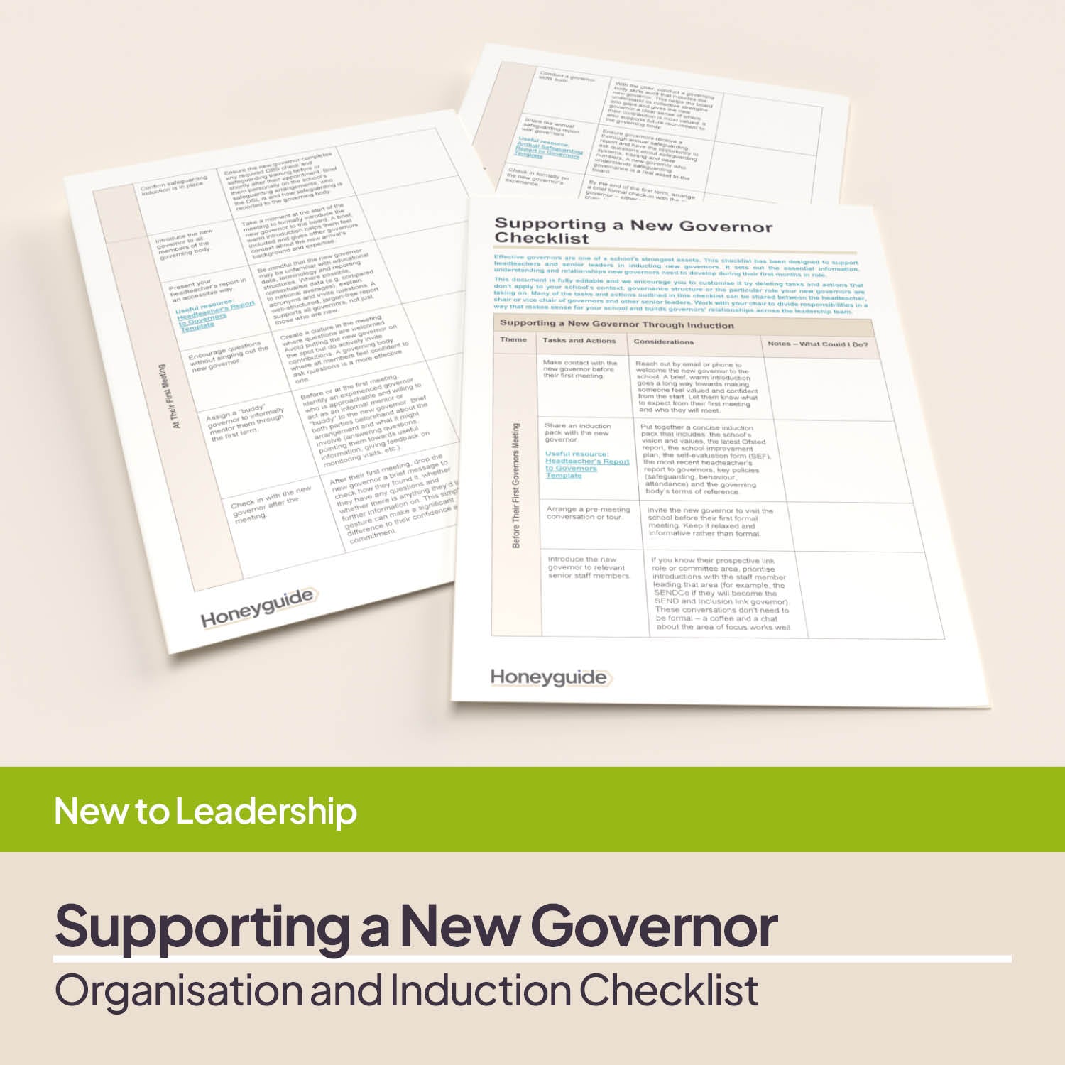 Start Point: Supporting a New Governor Checklist
