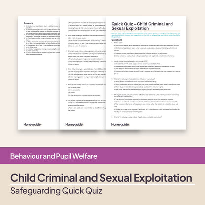 Safeguarding Quick Quizzes