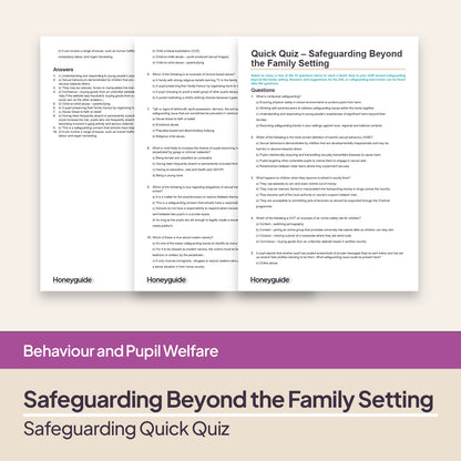 Safeguarding Quick Quizzes