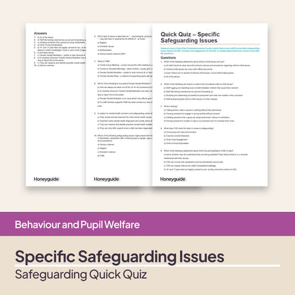 Safeguarding Quick Quizzes