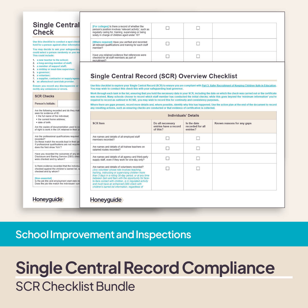 Single Central Record (SCR) Compliance Bundle