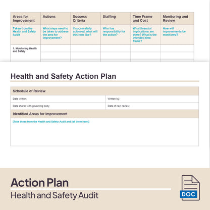 Health and Safety Audit and Action Plan