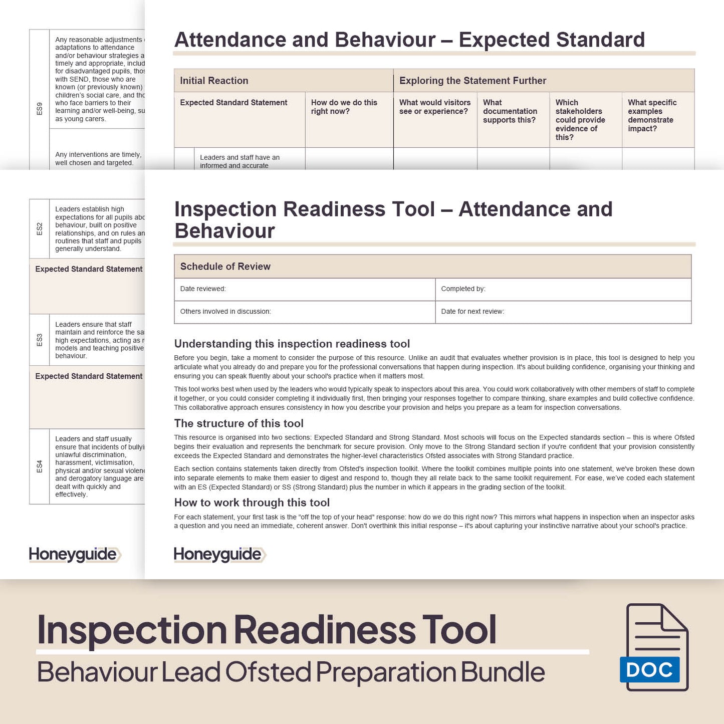 Behaviour Lead Ofsted Inspection Preparation Bundle