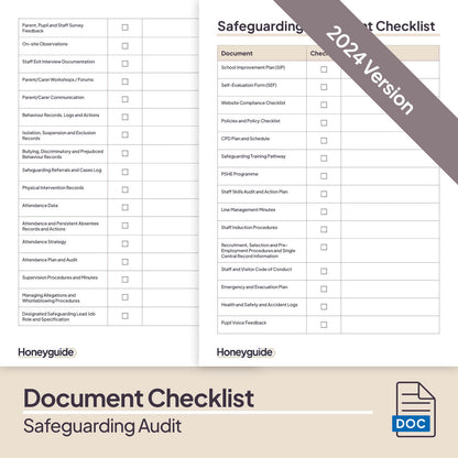 Safeguarding Audit (2024 Framework)