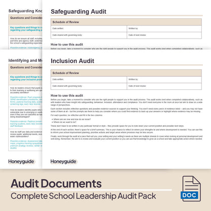 Complete School Leadership Audit Pack