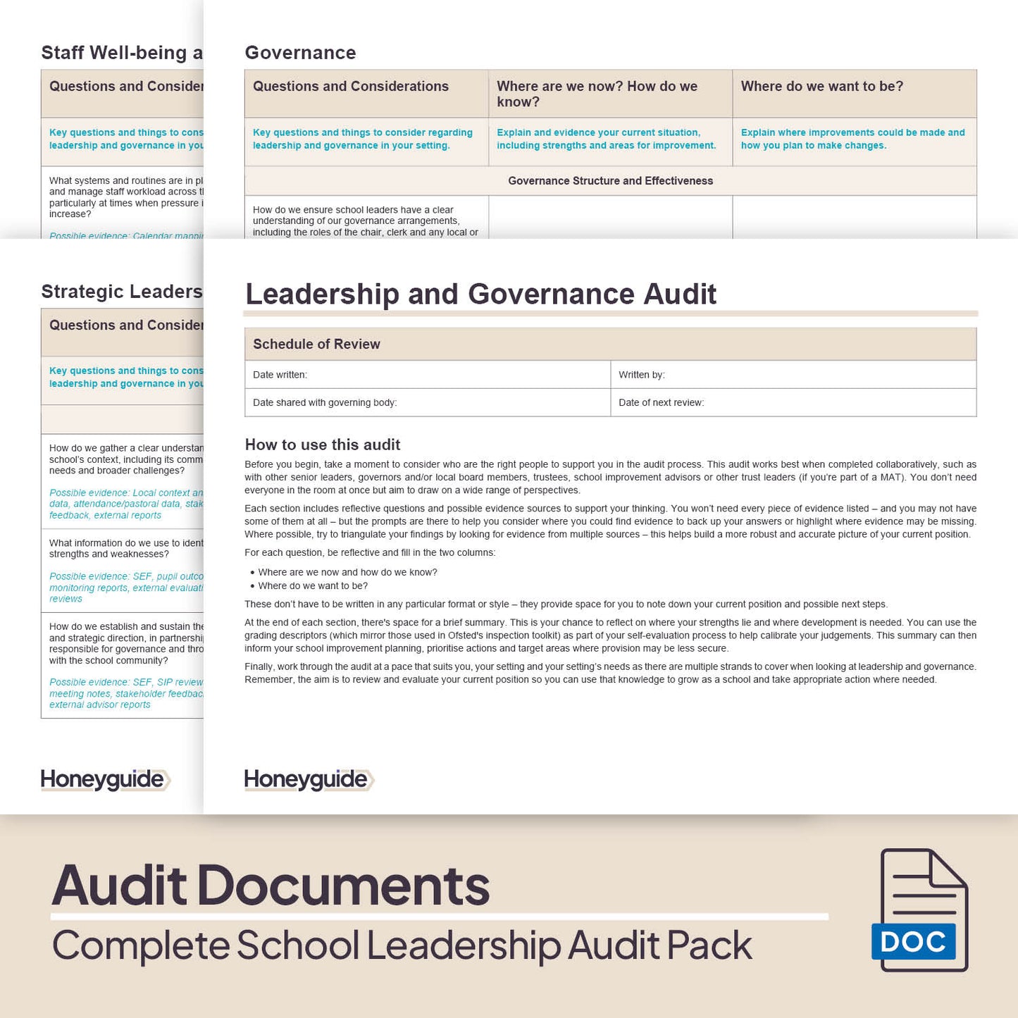 Complete School Leadership Audit Pack