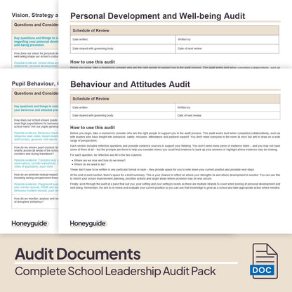 Complete School Leadership Audit Pack