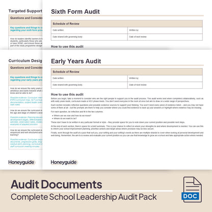 Complete School Leadership Audit Pack