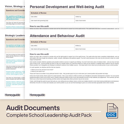 Complete School Leadership Audit Pack