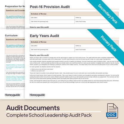 Complete School Leadership Audit Pack