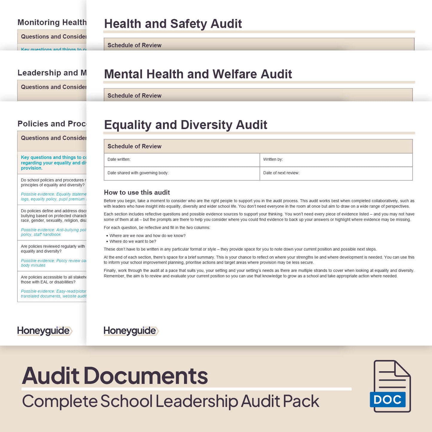 Complete School Leadership Audit Pack