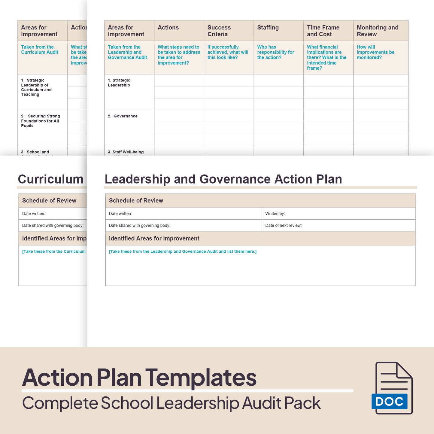 Complete School Leadership Audit Pack