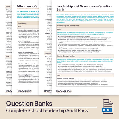 Complete School Leadership Audit Pack
