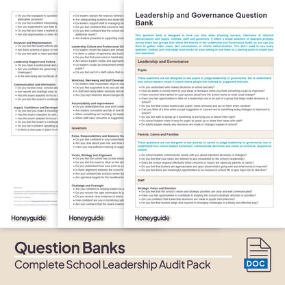 Complete School Leadership Audit Pack