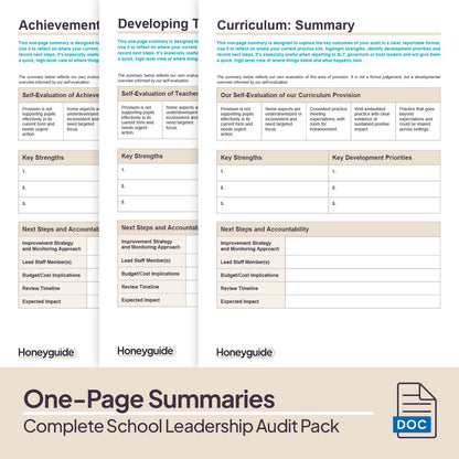 Complete School Leadership Audit Pack