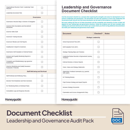 Leadership and Governance Audit Pack (2025)