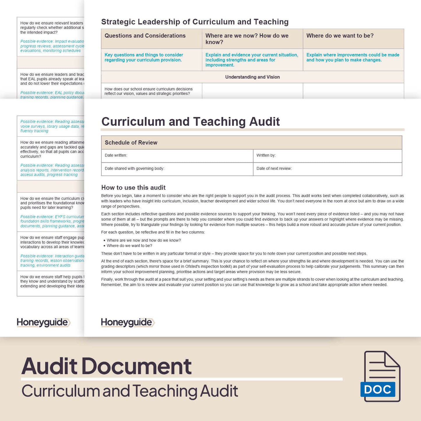 Curriculum and Teaching Audit Pack (2025)