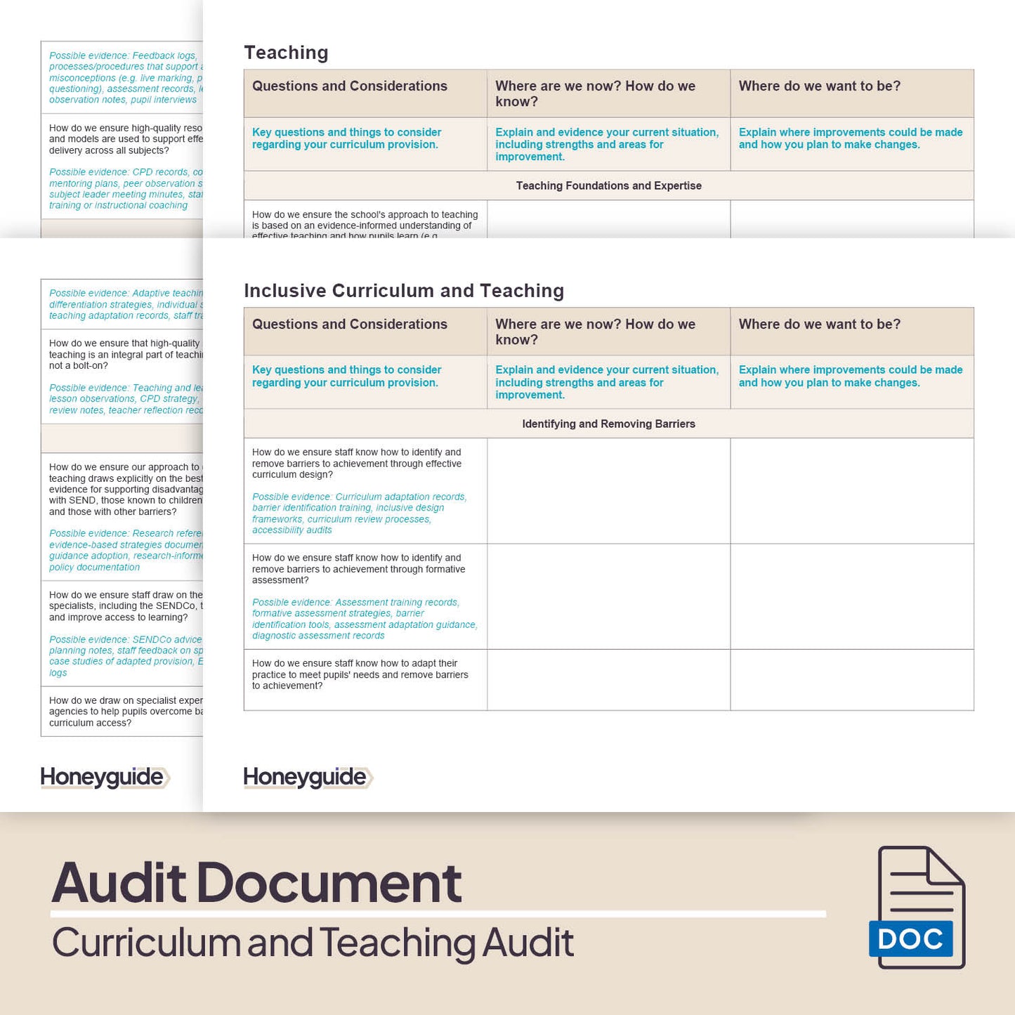 Curriculum and Teaching Audit Pack (2025)