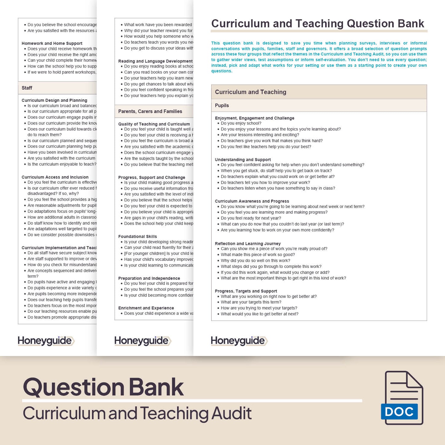 Curriculum and Teaching Audit Pack (2025)