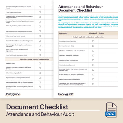 Attendance and Behaviour Audit Pack (2025)