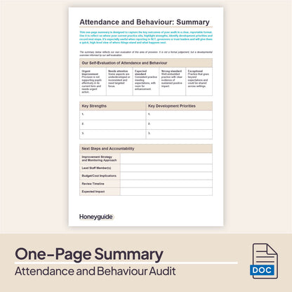 Attendance and Behaviour Audit Pack (2025)