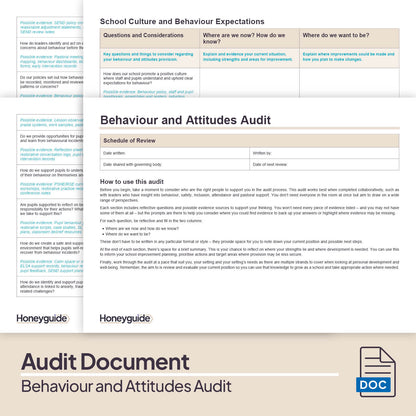 Behaviour and Attitudes Audit Pack (2025)