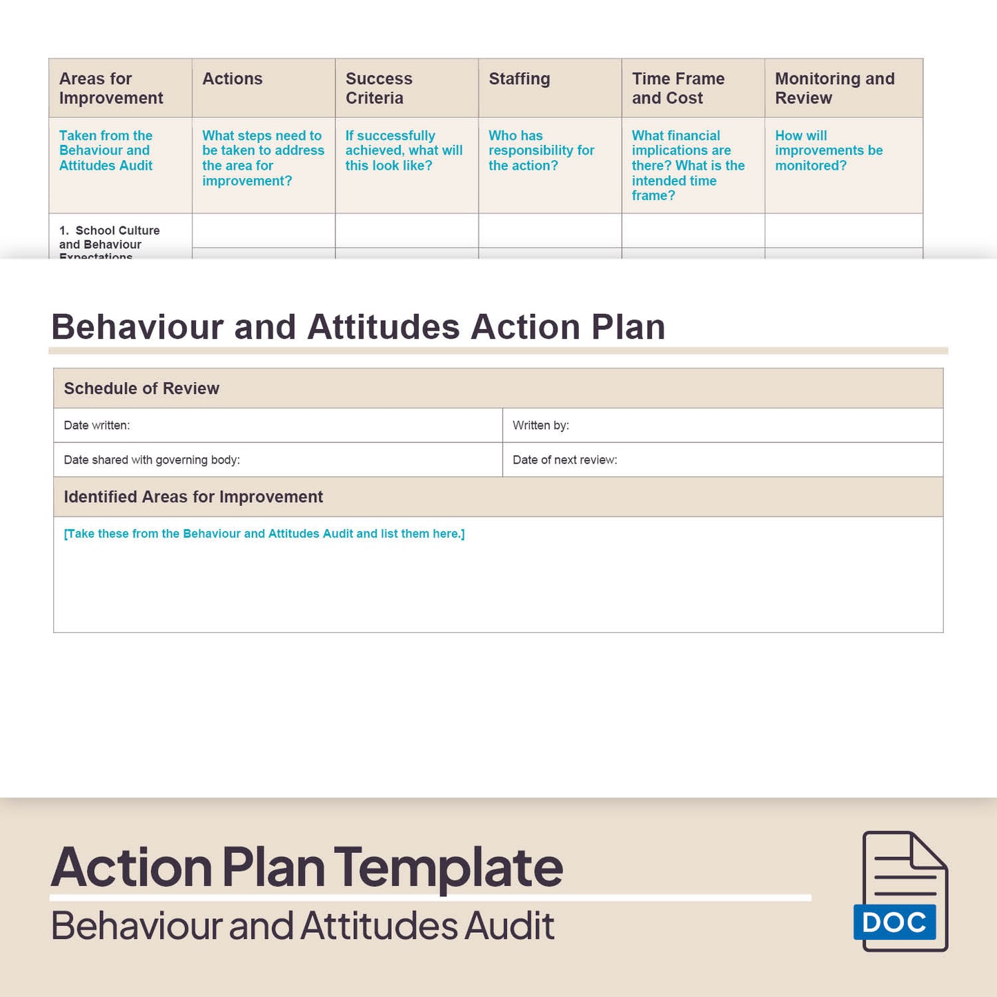 Behaviour and Attitudes Audit Pack (2025)