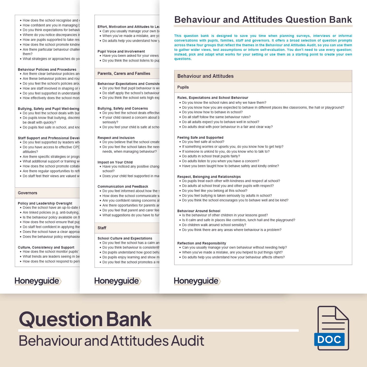 Behaviour and Attitudes Audit Pack (2025)