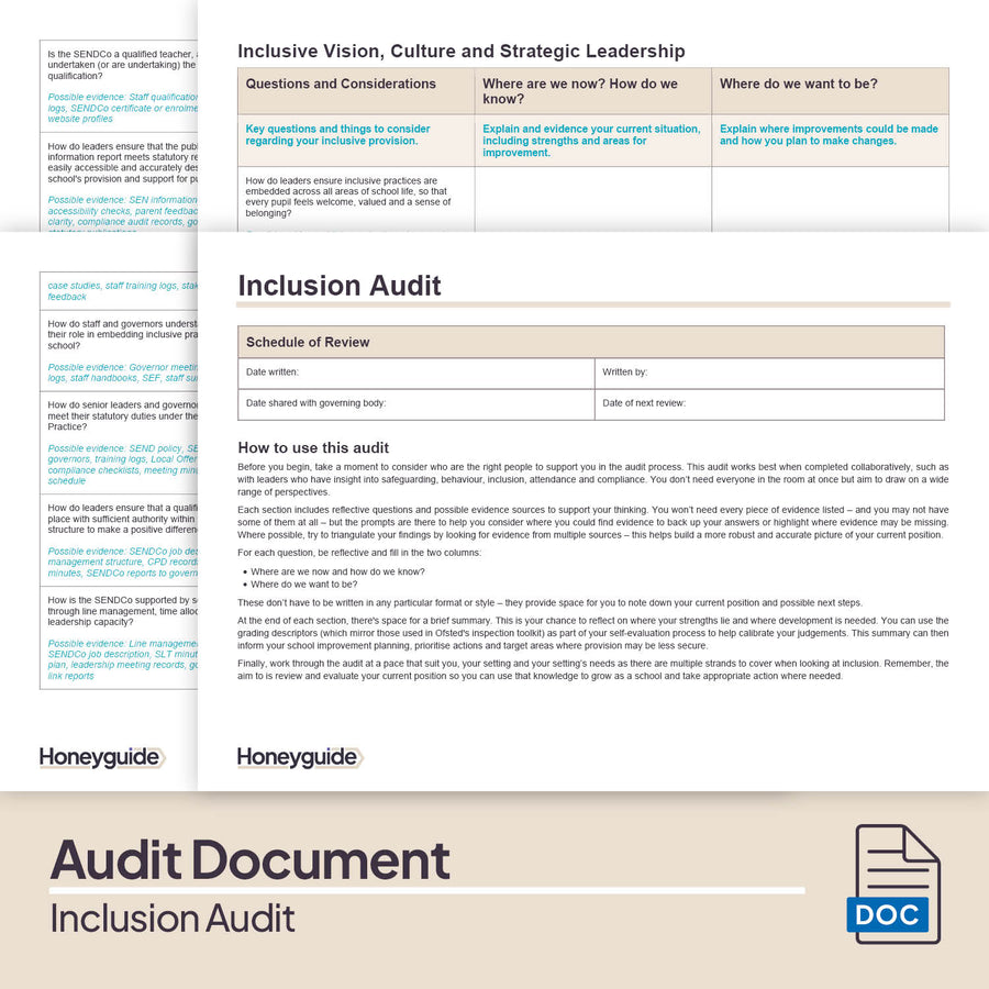 Inclusion Audit Pack 2026 | Ofsted-aligned | SEND & Disadvantaged Pupil ...