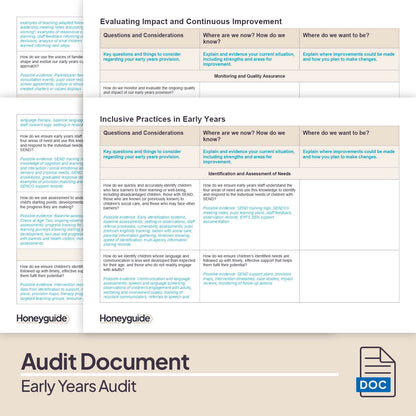 Early Years Audit Pack (2025)