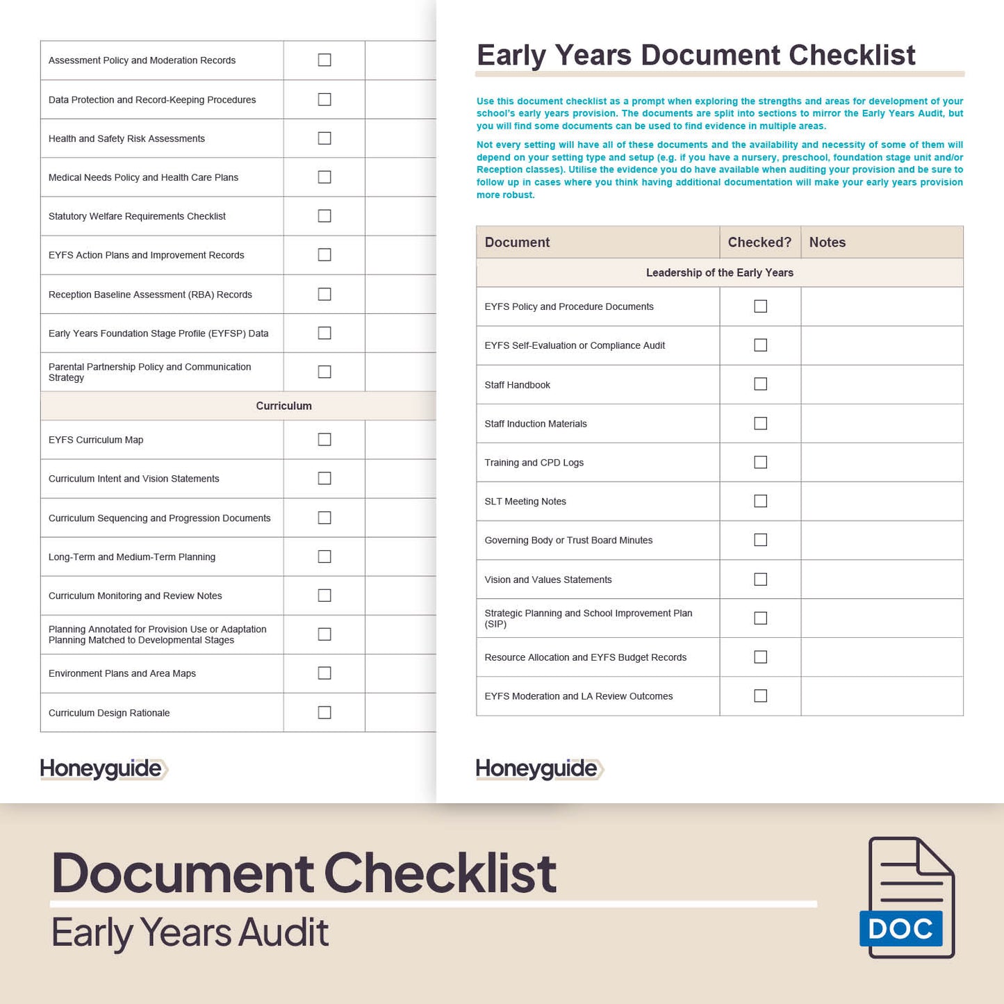 Early Years Audit Pack (2025)