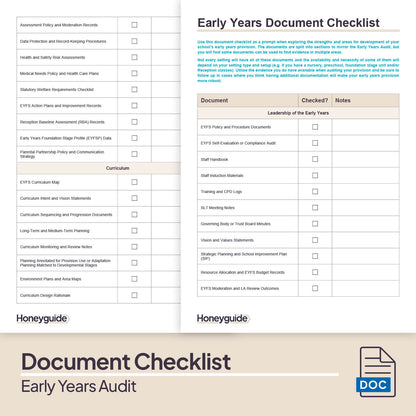 Early Years Audit Pack (2025)