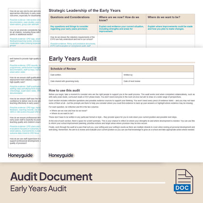 Early Years Audit Pack (2025)