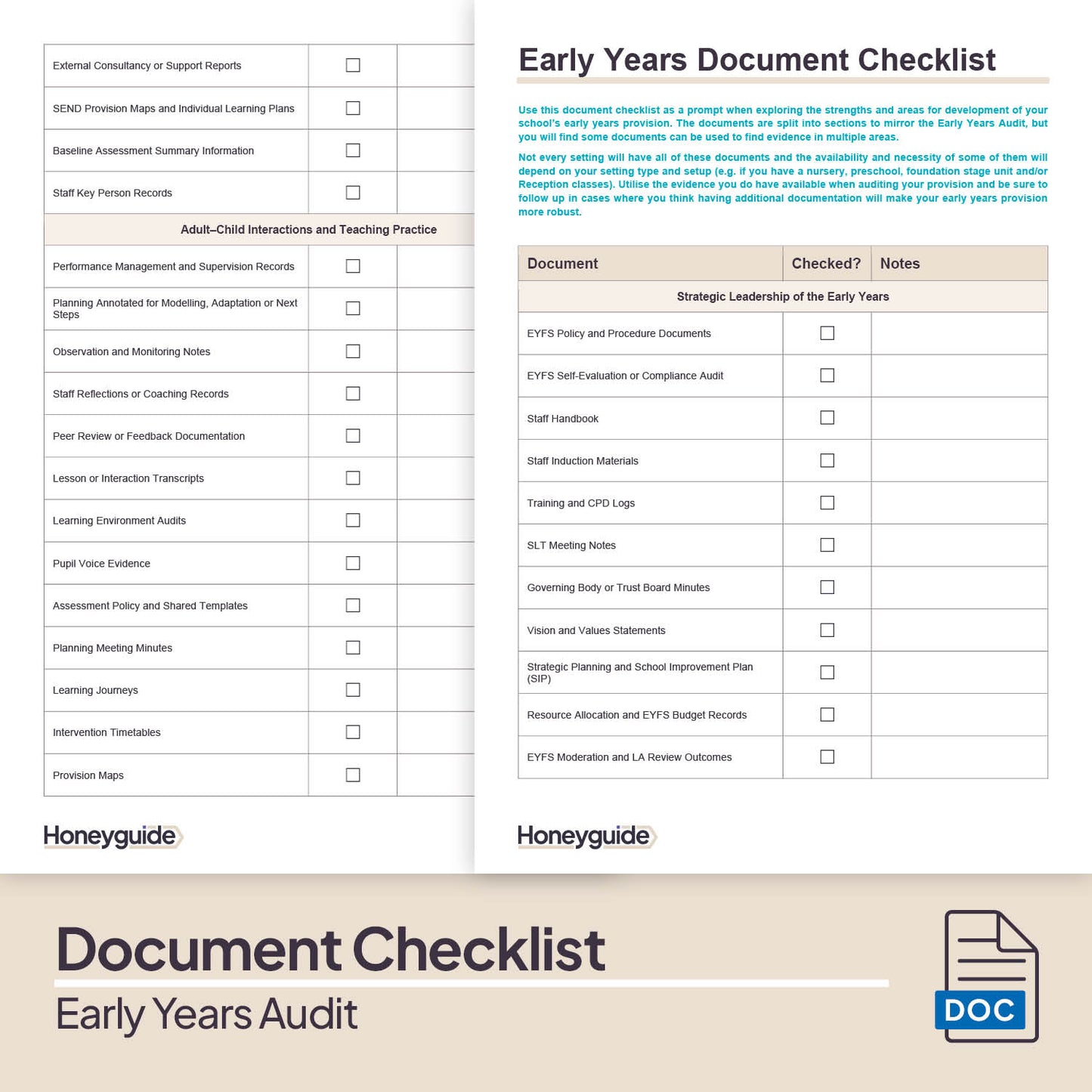 Early Years Audit Pack (2025)
