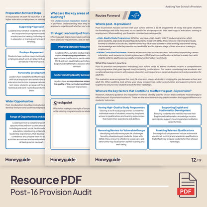 Post-16 Provision Audit Pack (2025)