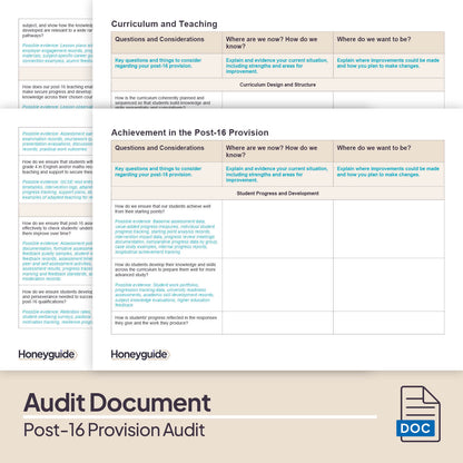 Post-16 Provision Audit Pack (2025)