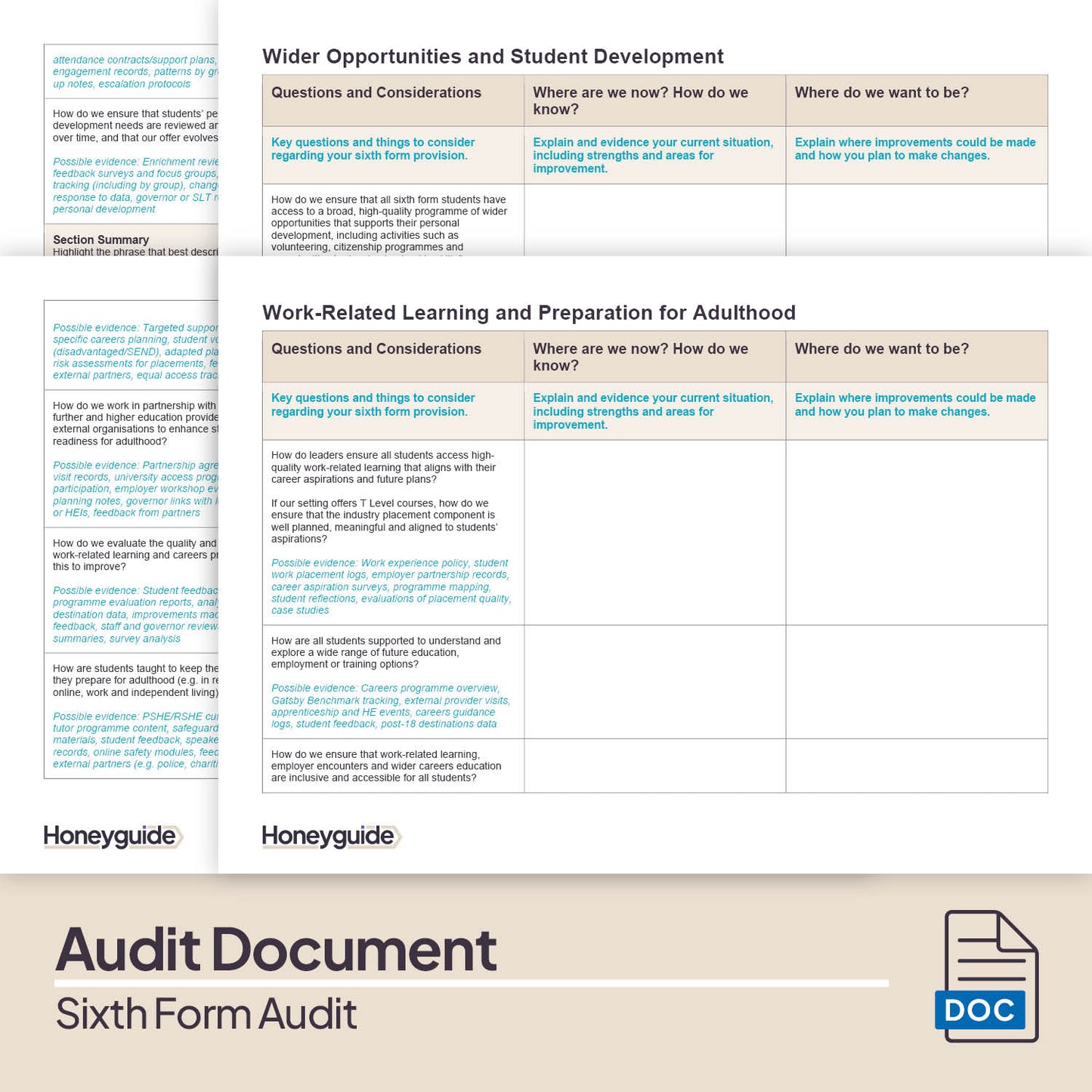 Sixth Form Audit Pack (2025)
