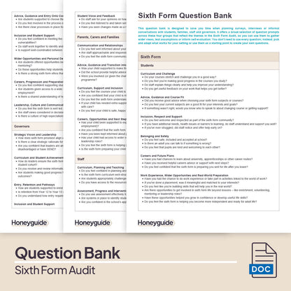 Sixth Form Audit Pack (2025)