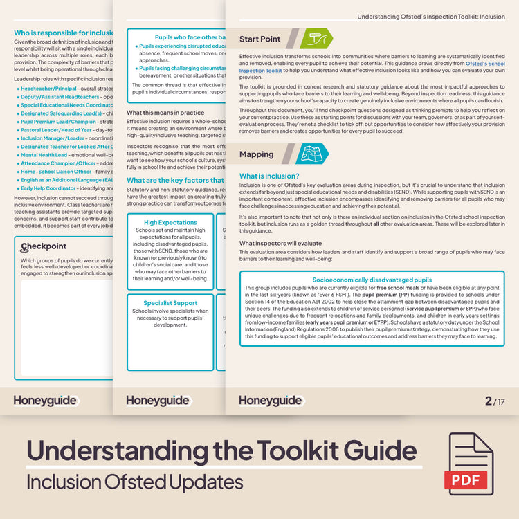 Ofsted School Inspection Toolkit 2025: Inclusion Updates Pack ...