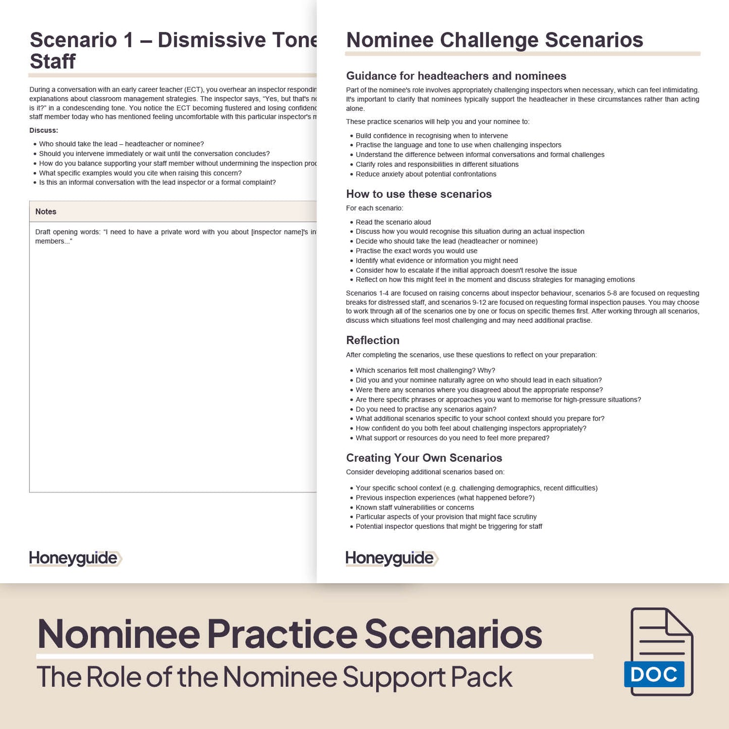 The Role of the Nominee Support Pack