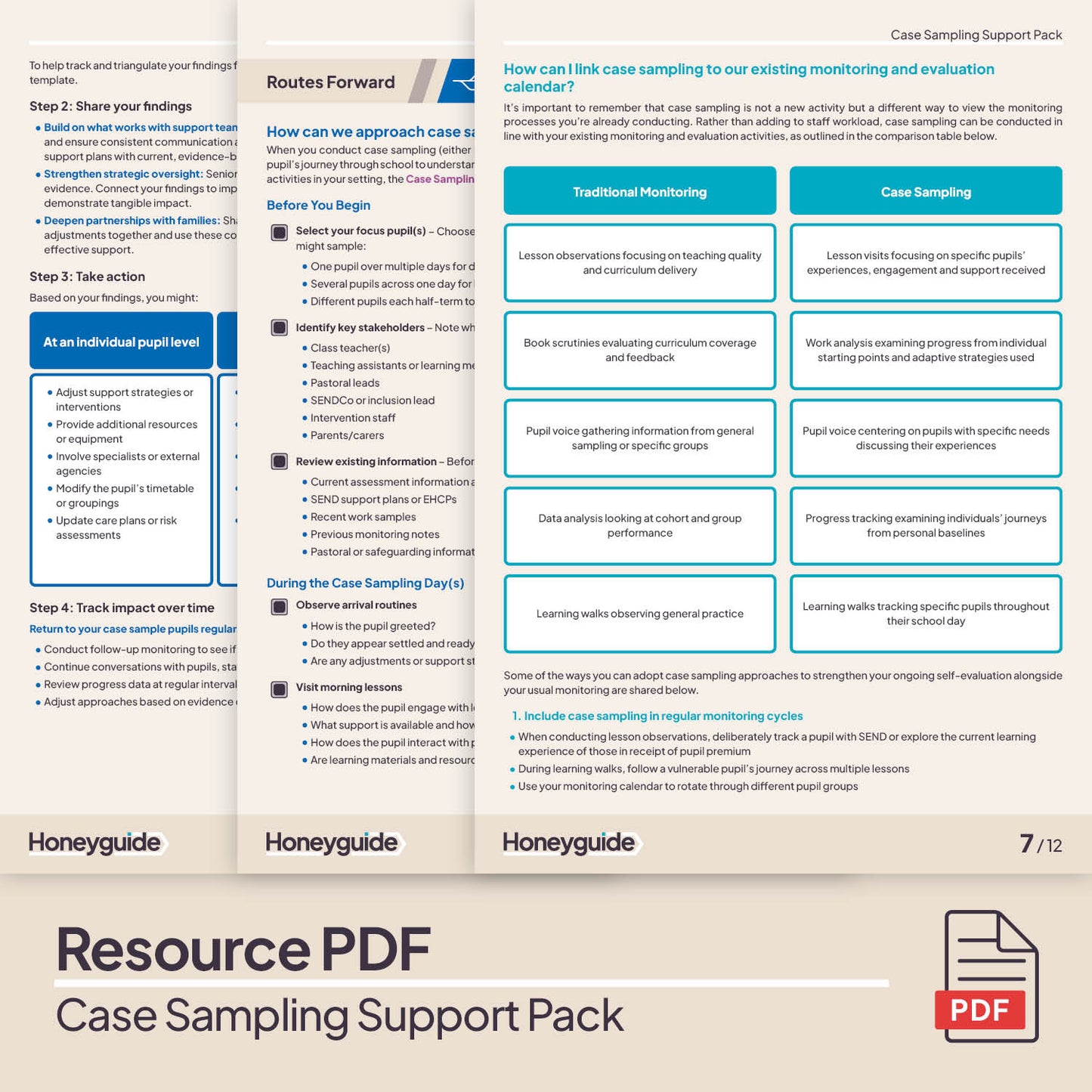 Case Sampling Support Pack