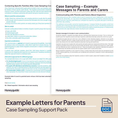 Case Sampling Support Pack