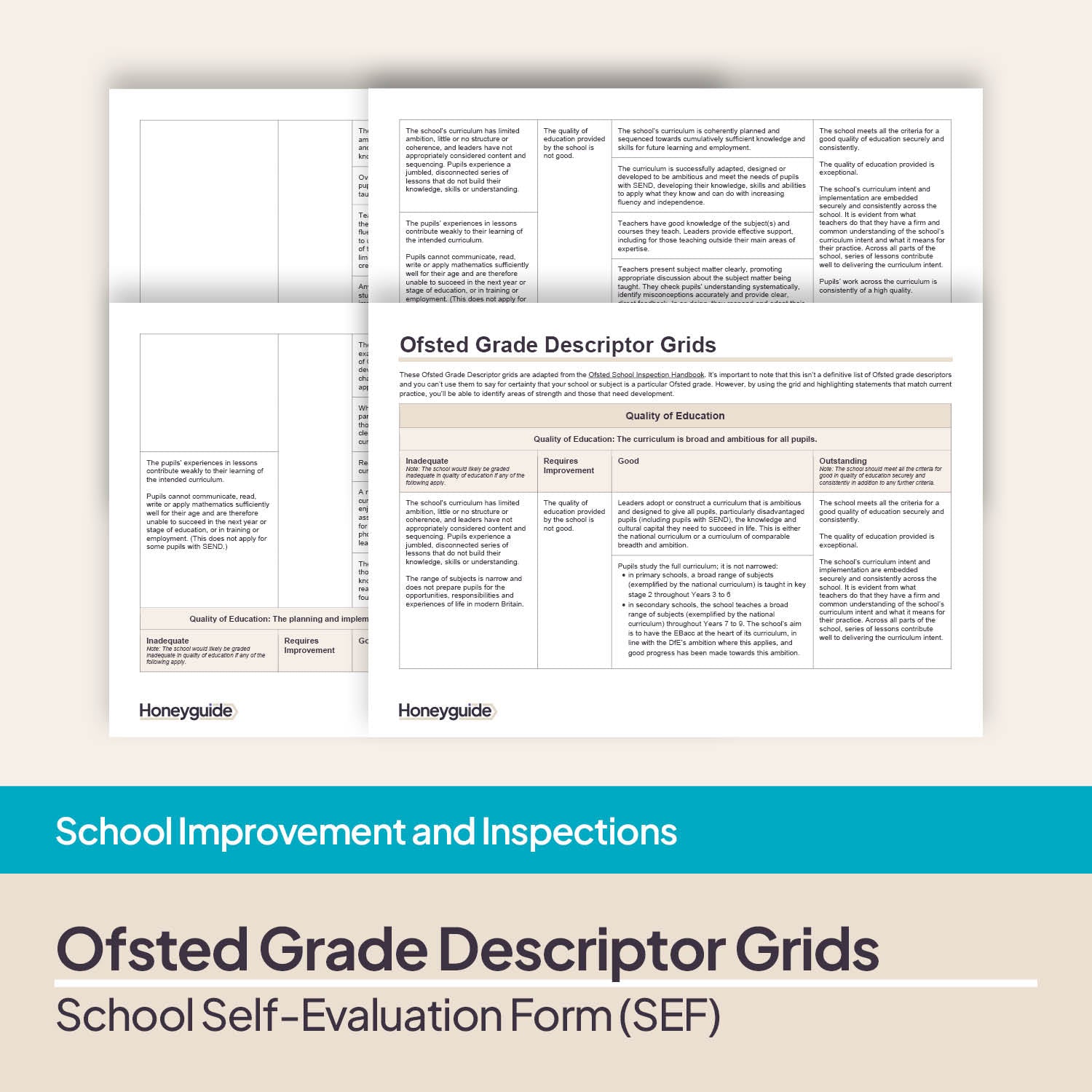 School Self Evaluation Form SEF Template Honeyguide SLS School Self Evaluation Form Sef Template Honeyguide Sls