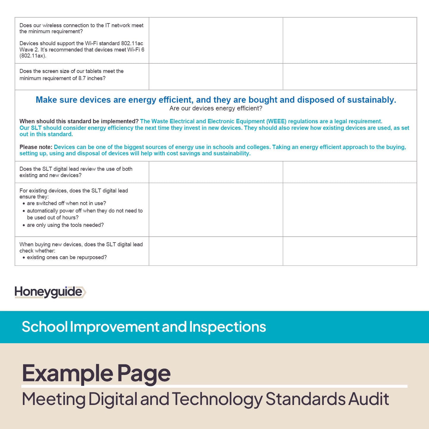 Meeting Digital and Technology Standards in Schools and Colleges Audit