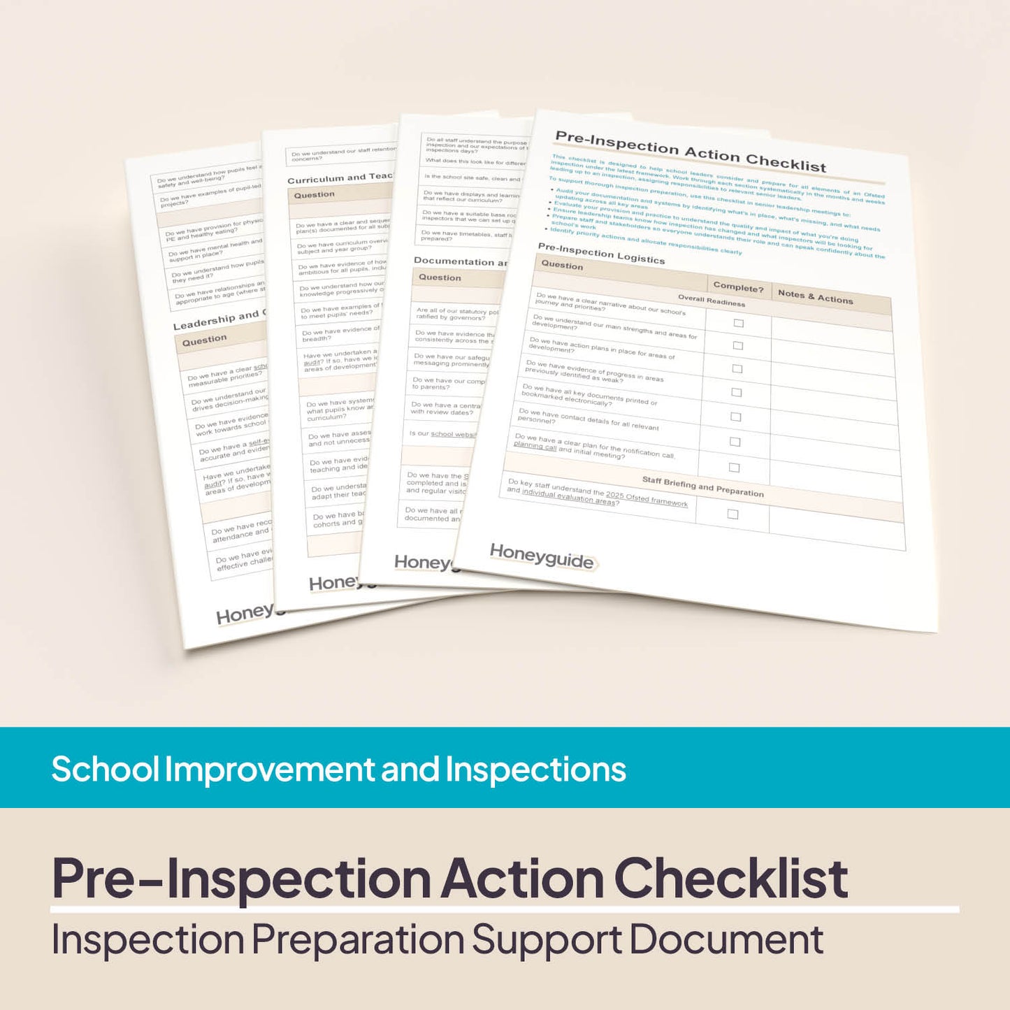 Ofsted Pre-Inspection Action Checklist