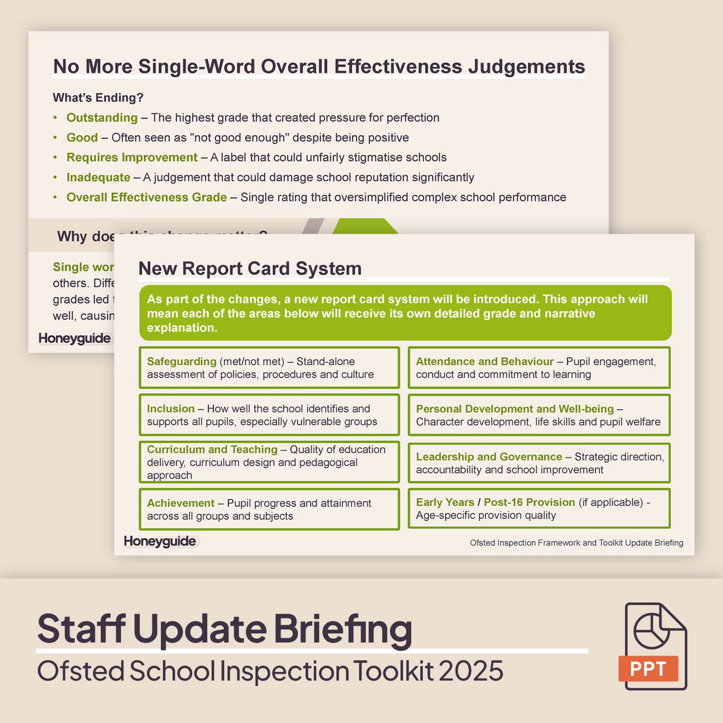 Ofsted School Inspection Toolkit Update Briefing