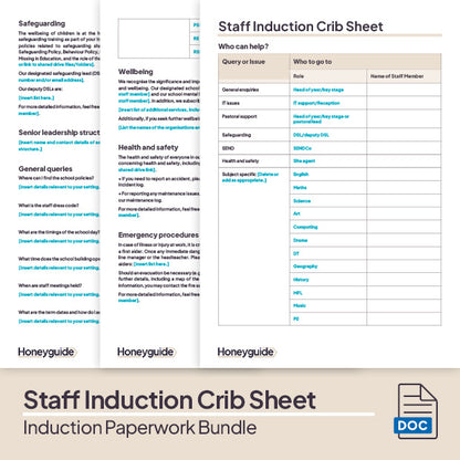 Induction Paperwork Bundle