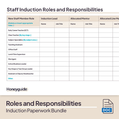 Induction Paperwork Bundle