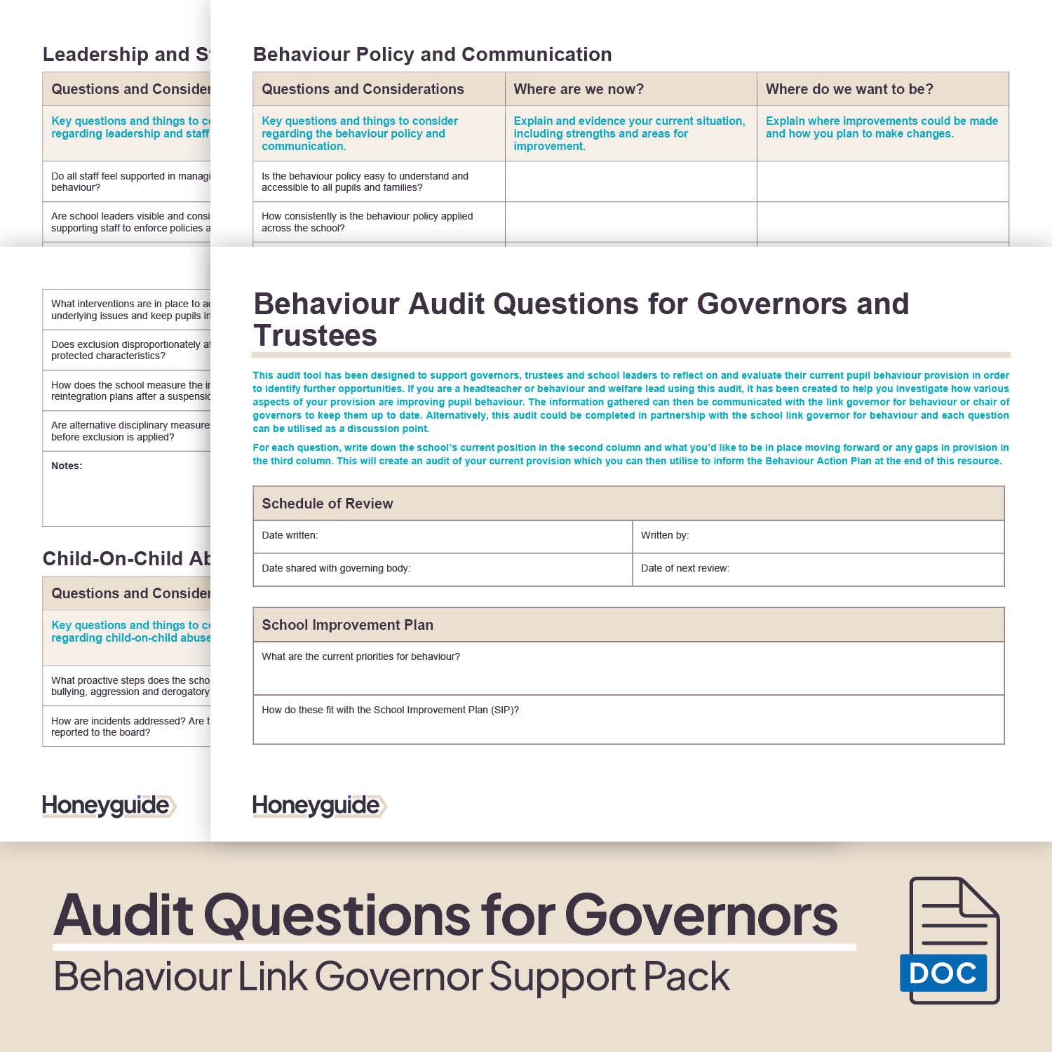 Behaviour Link Governor Support Pack