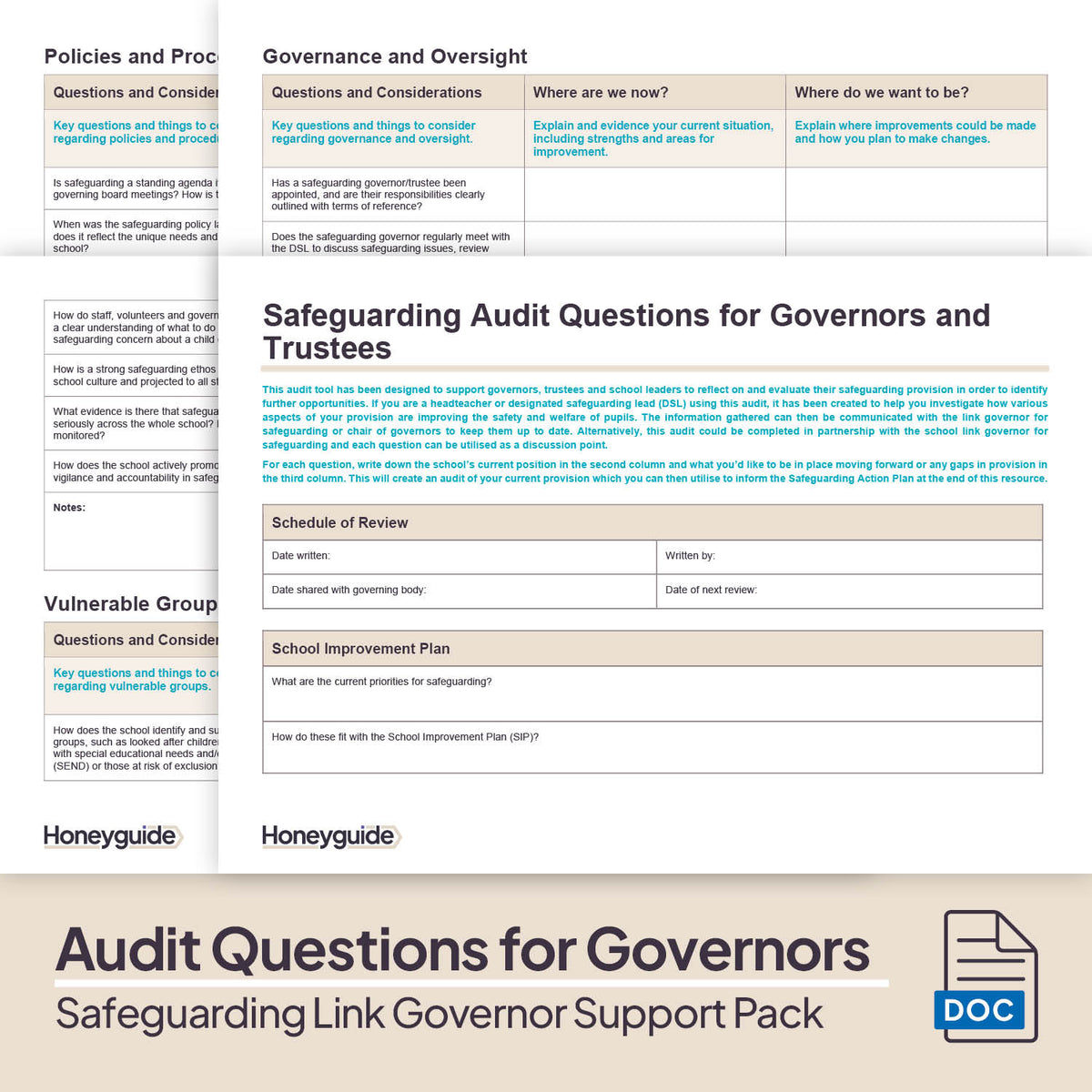 Link Governor Roles Safeguarding Link Governor Support Pack | Honeyguide SLS – Honeyguide ...